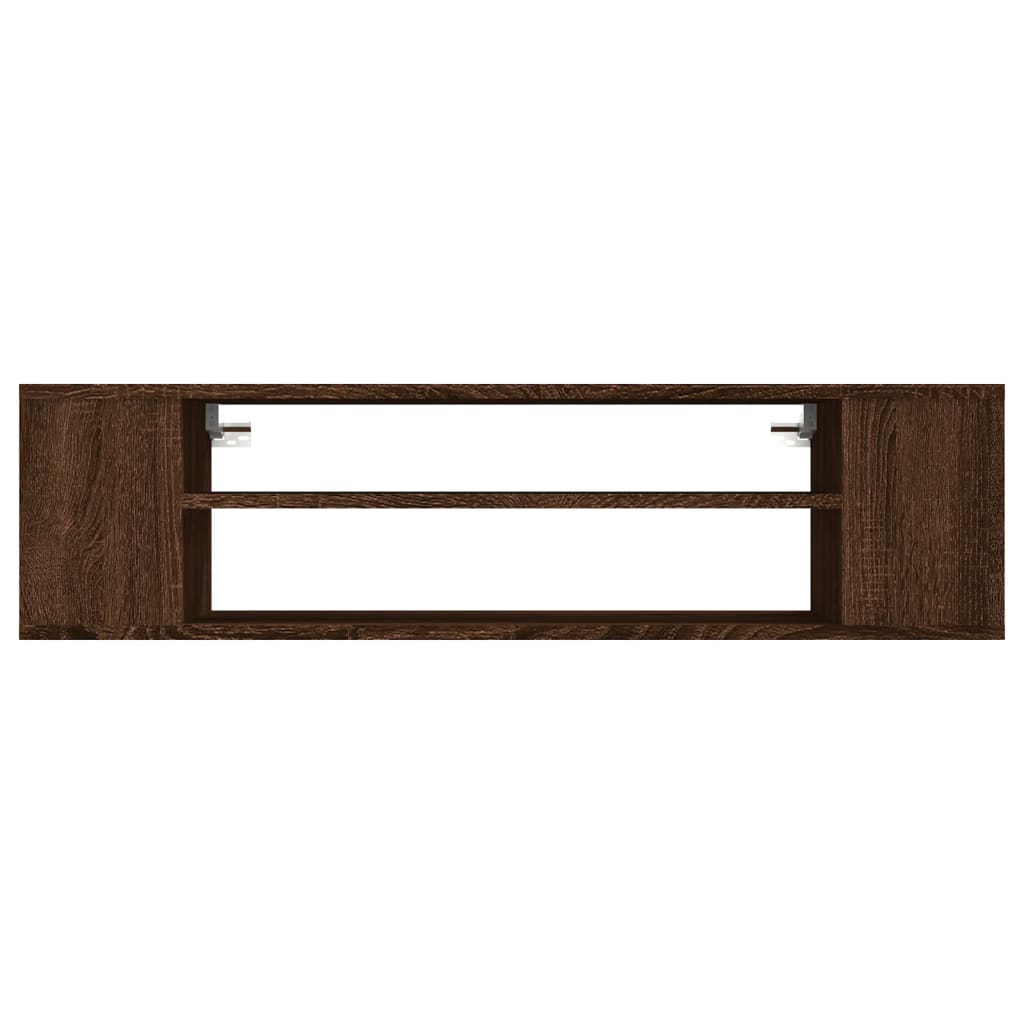 Hanging TV Cabinet Brown Oak 100x30x26.5 cm Engineered Wood