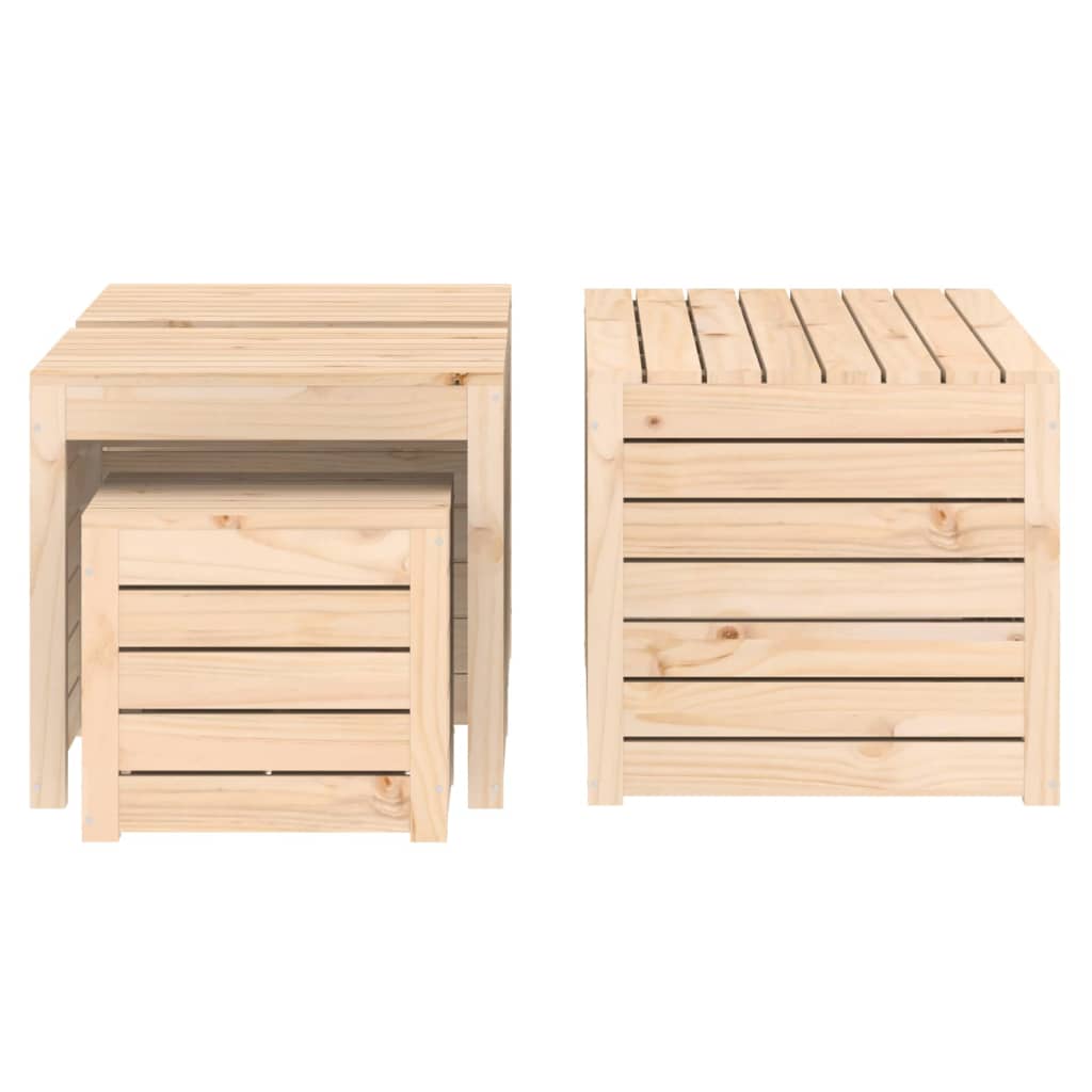 Solid Pine 4-Piece Garden Box Set - Durable Wooden Planters