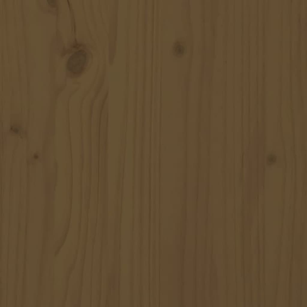 4 Piece Honey Brown Solid Pine Wood Garden Box Set