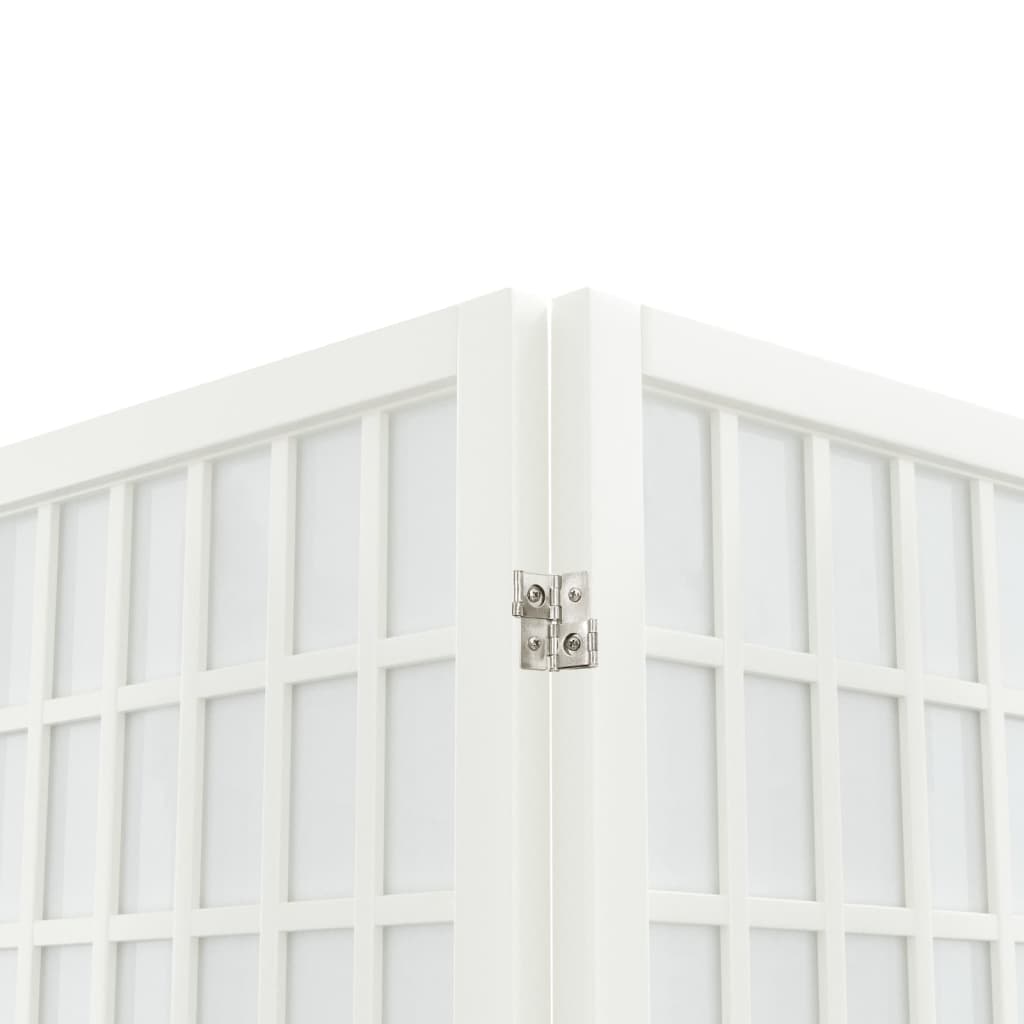 White 3-Panel Japanese-Style Folding Room Divider, 120x170cm