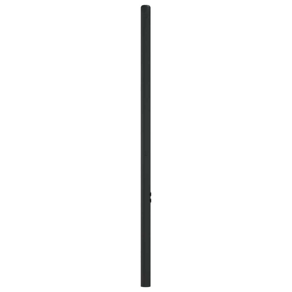 Elegant Black Metal Headboard - 75 cm: Durable & Stylish Design