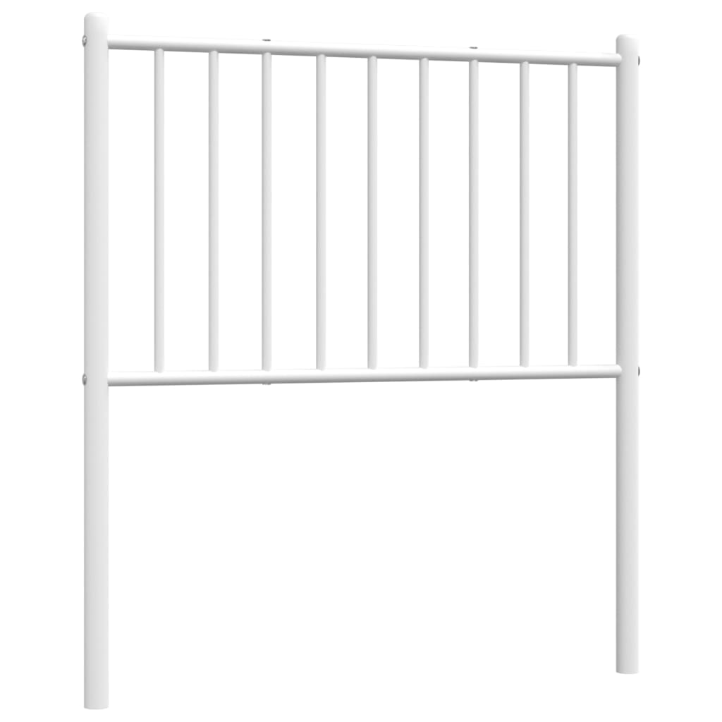 White Metal Headboard - Elegant 80 cm Frame for Any Bedroom