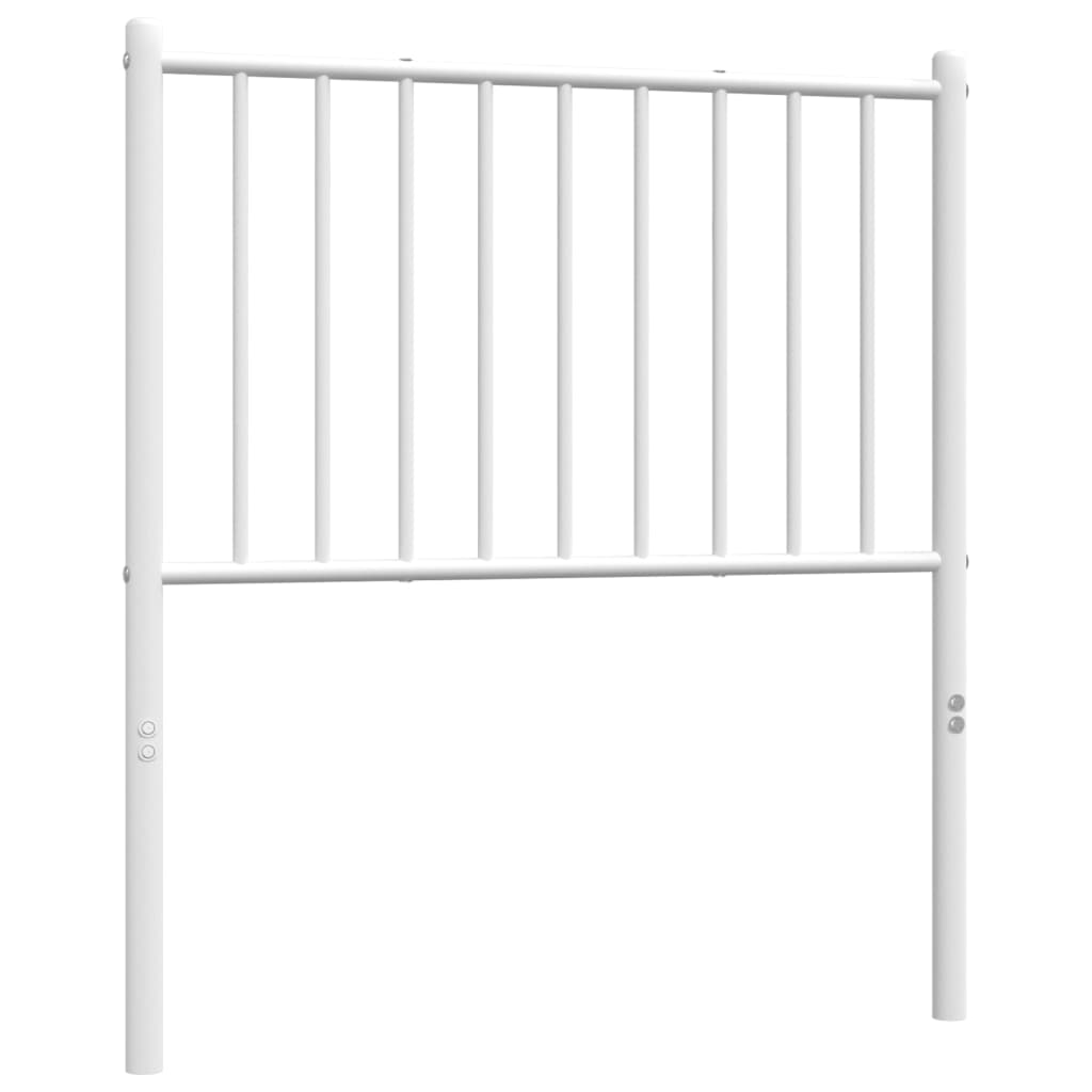 White Metal Headboard - Elegant 80 cm Frame for Any Bedroom