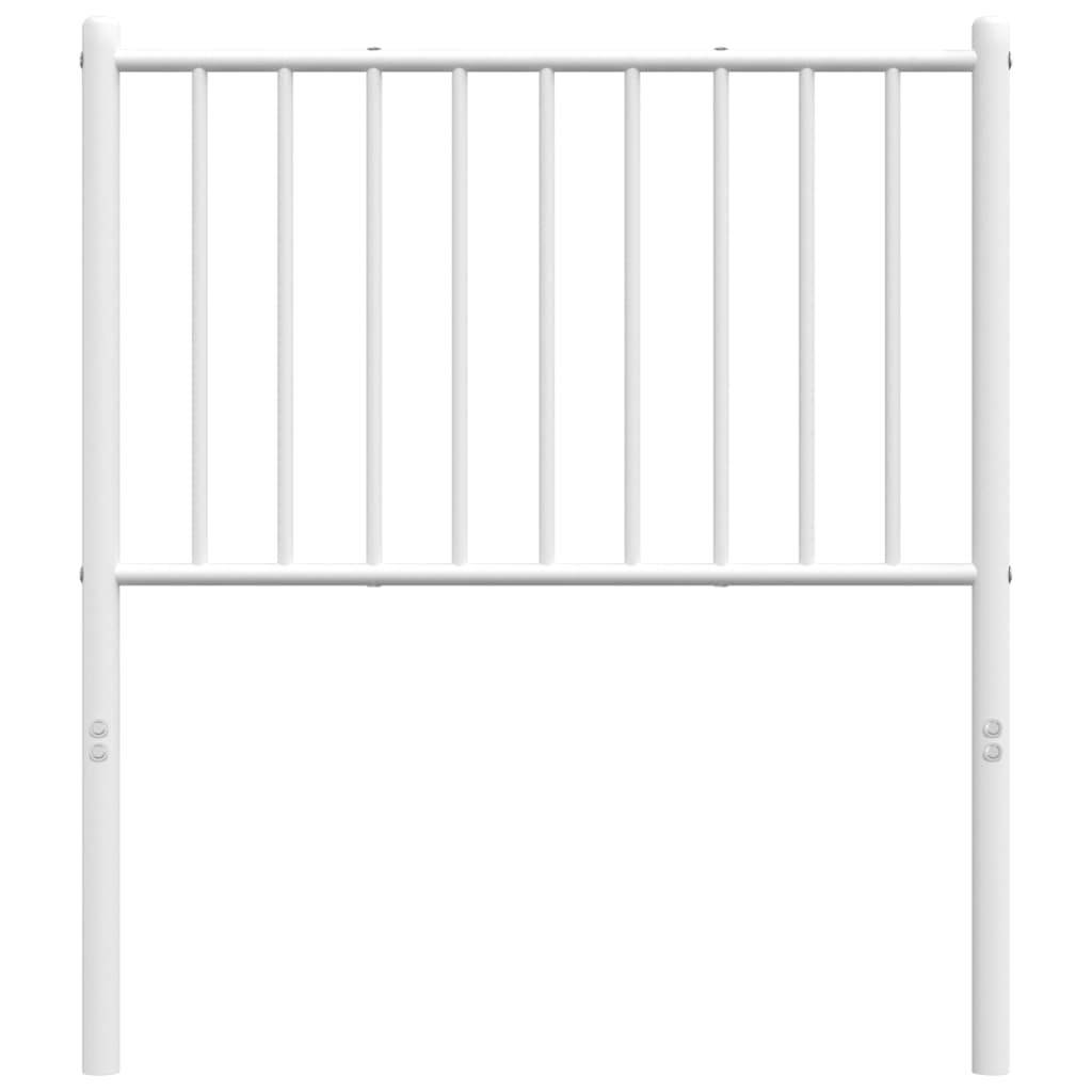 White Metal Headboard - Elegant 80 cm Frame for Any Bedroom