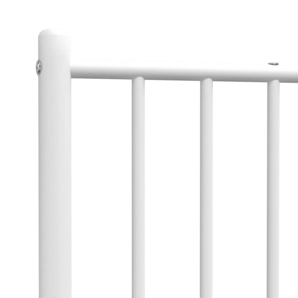 White Metal Headboard - Elegant 80 cm Frame for Any Bedroom