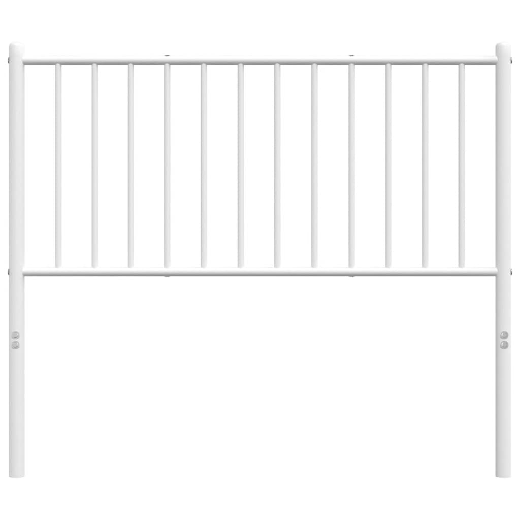 Elegant White Metal Headboard – 100 cm for Stylish Bedrooms
