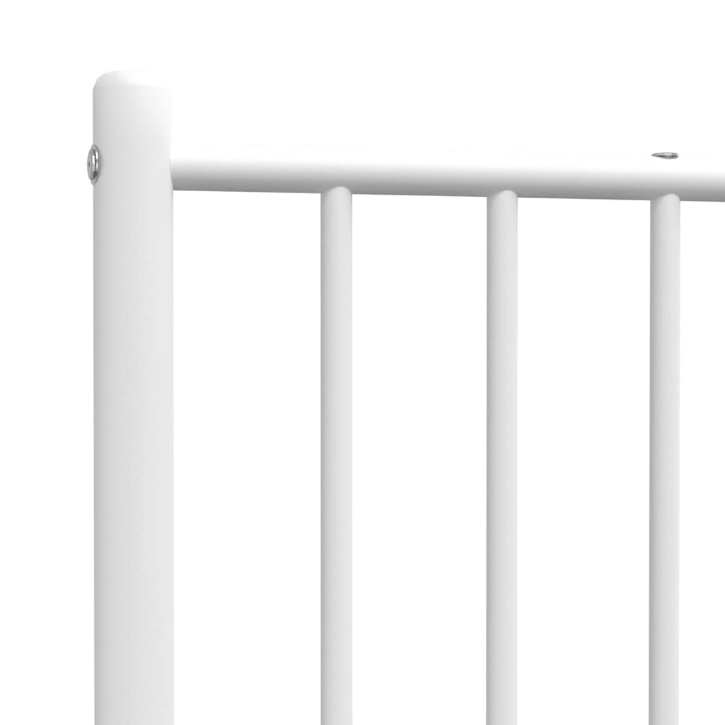 Elegant White Metal Headboard – 100 cm for Stylish Bedrooms