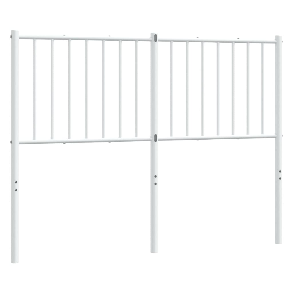 Elegant White Metal Headboard - 120 cm Sturdy & Stylish Design
