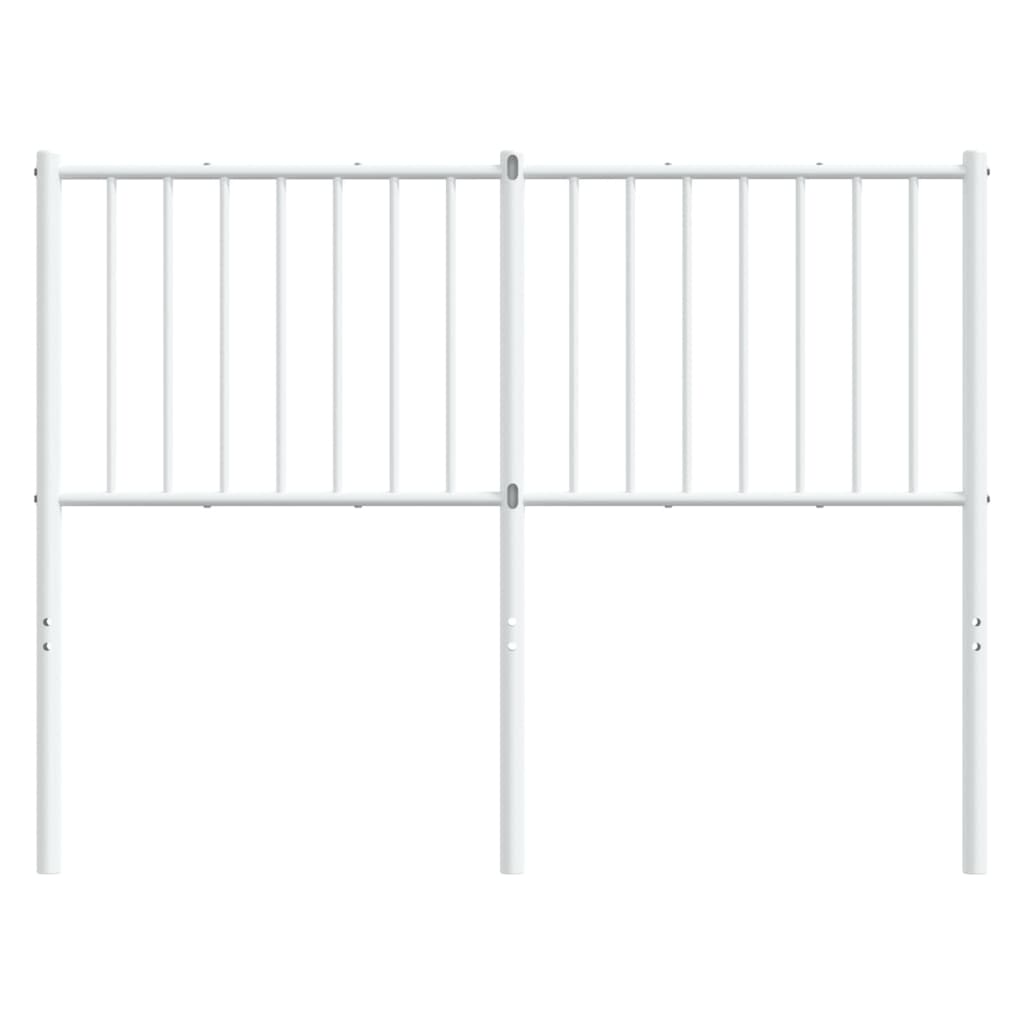 Elegant White Metal Headboard - 120 cm Sturdy & Stylish Design