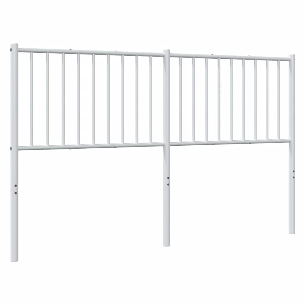 Metal Headboard White 150 cm