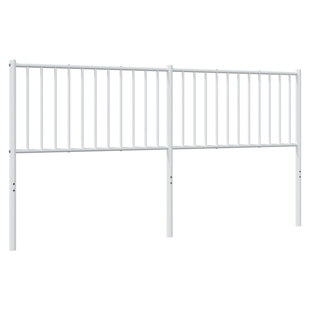 Elegant White Metal Headboard - 180 cm Luxurious Style