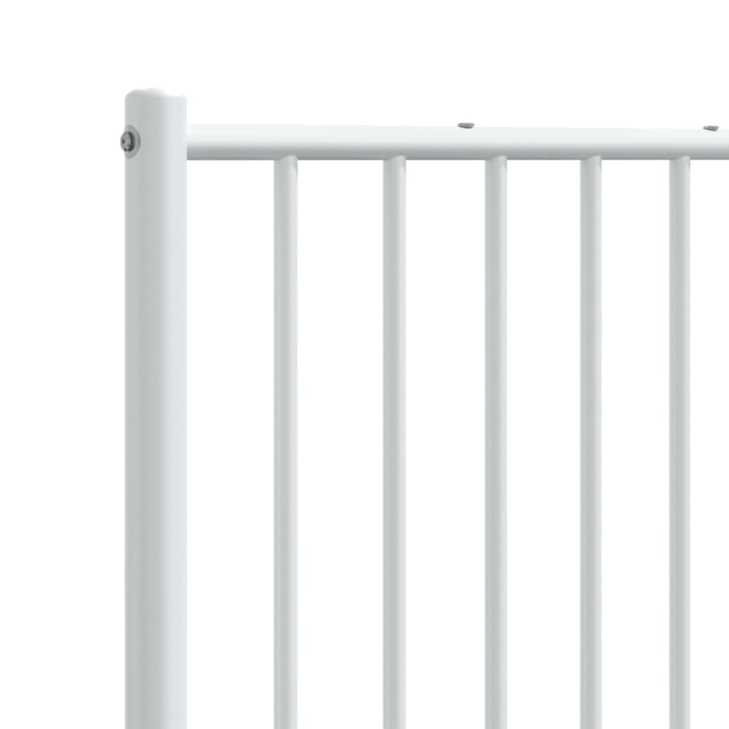 Elegant White Metal Headboard - 180 cm Luxurious Style