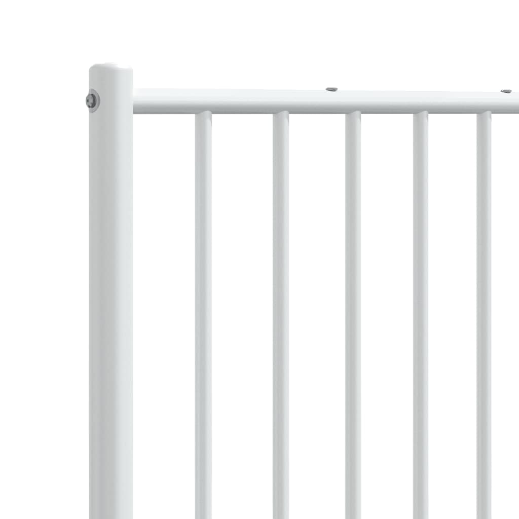 Metal Headboard White 193 cm