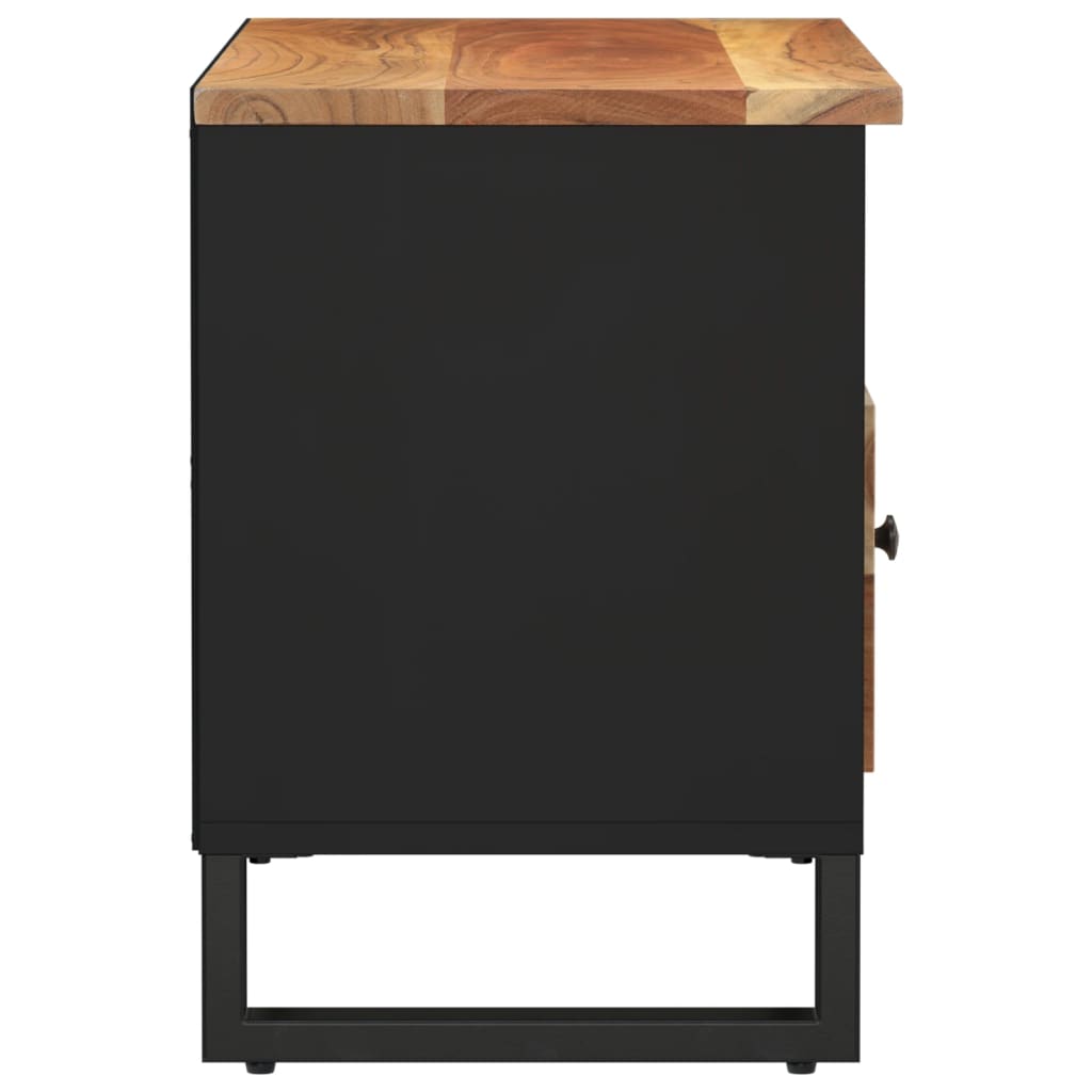 TV Cabinet 80x33x46 cm Solid Wood Acacia and Engineered Wood