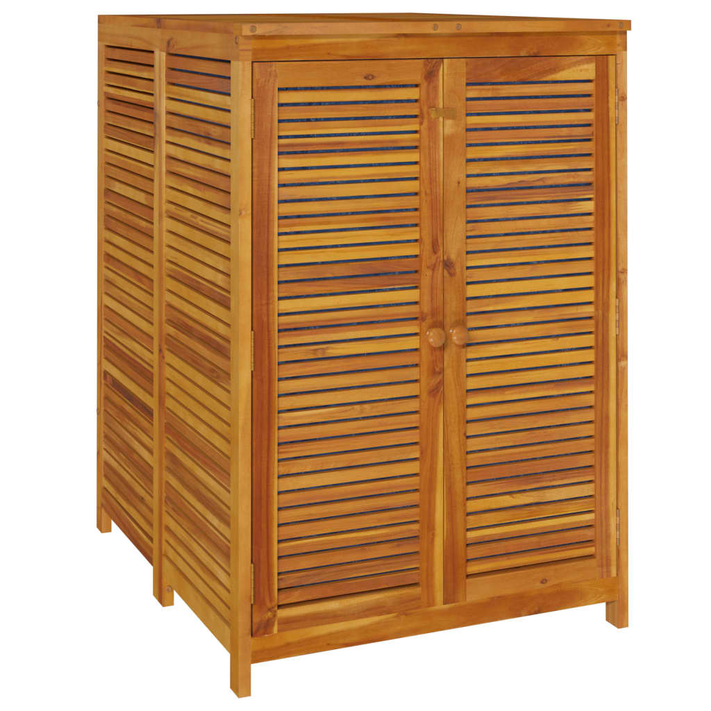 Solid Acacia Garden Storage Box 70x87x104 cm - Durable & Stylish