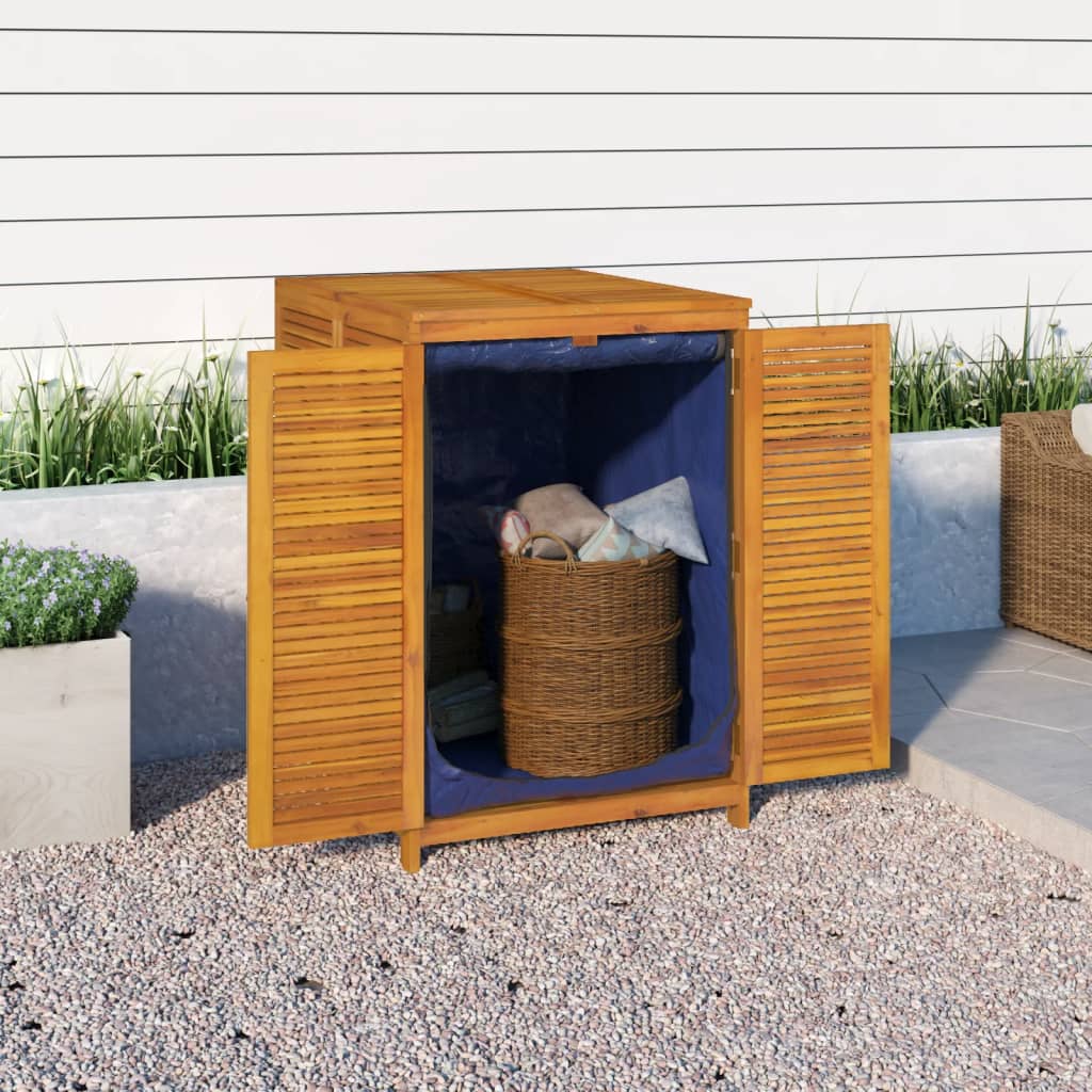 Solid Acacia Garden Storage Box 70x87x104 cm - Durable & Stylish