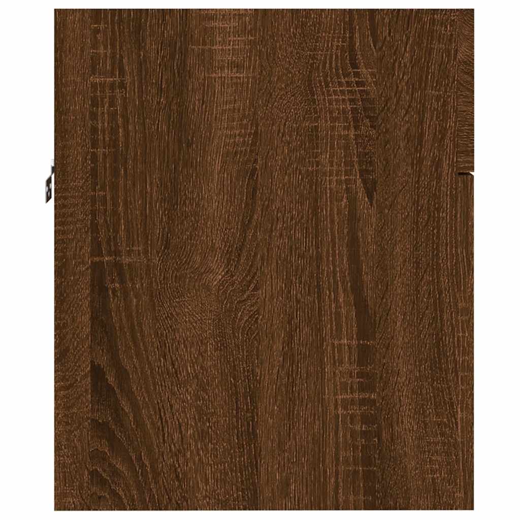 2-Piece Brown Oak Bathroom Set - Engineered Wood