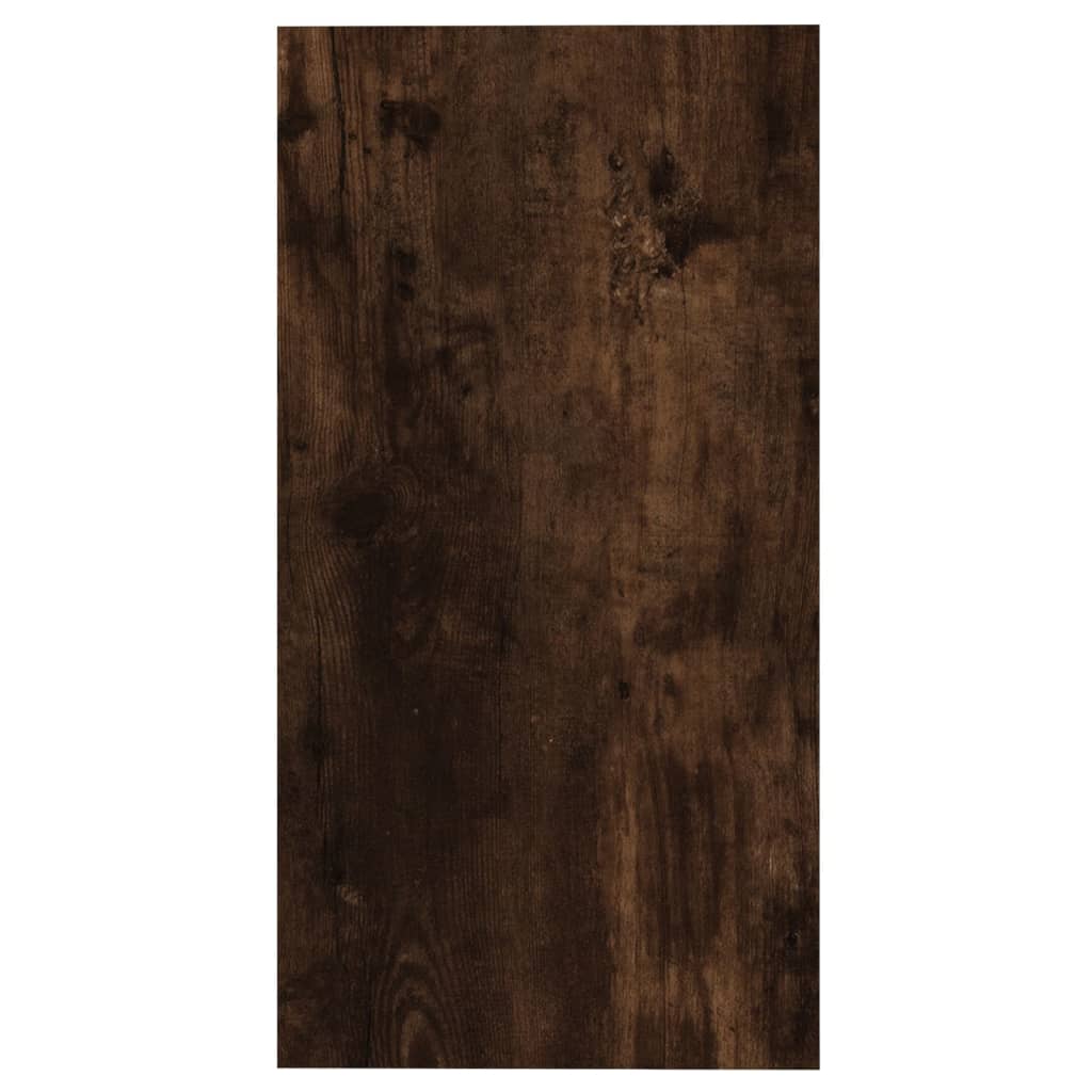 Smoked Oak Side Table - Engineered Wood, 50x26x50 cm