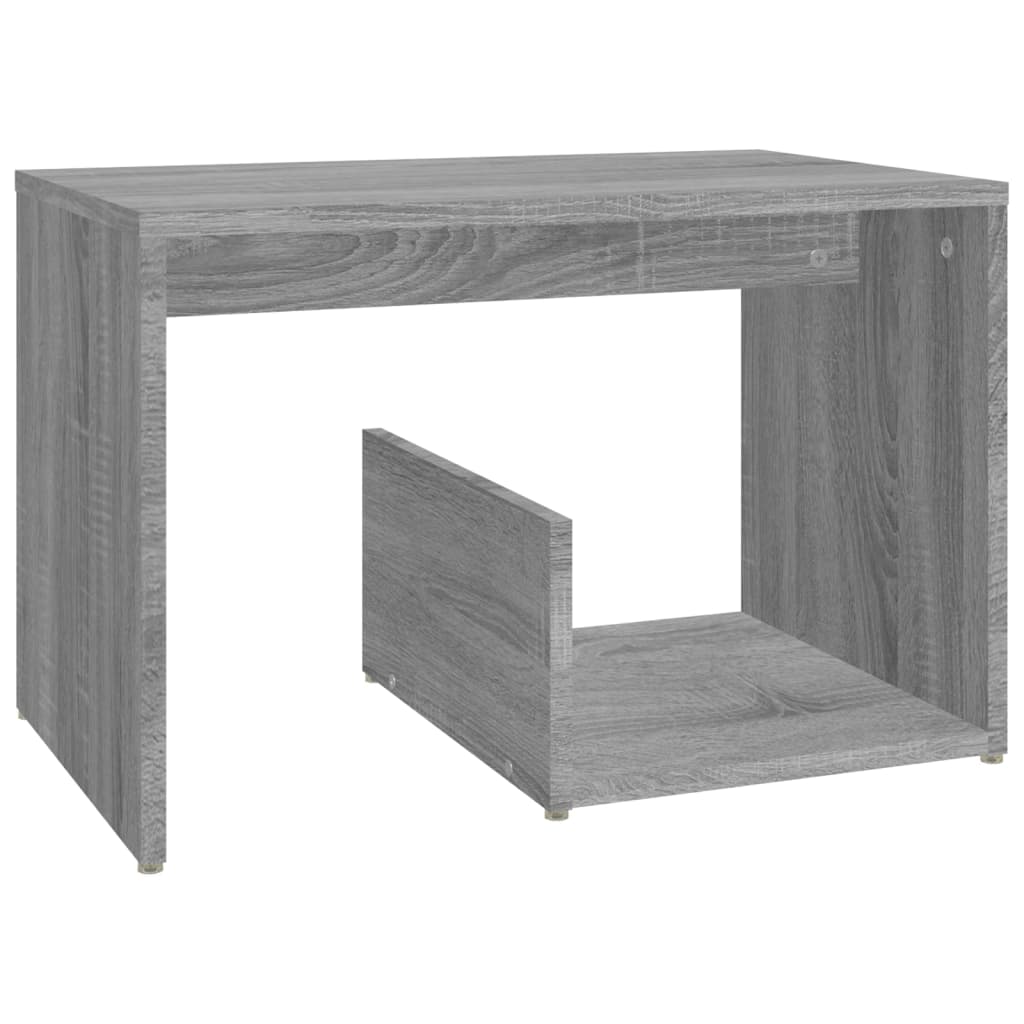Grey Sonoma Side Table - 59x36x38 cm Engineered Wood