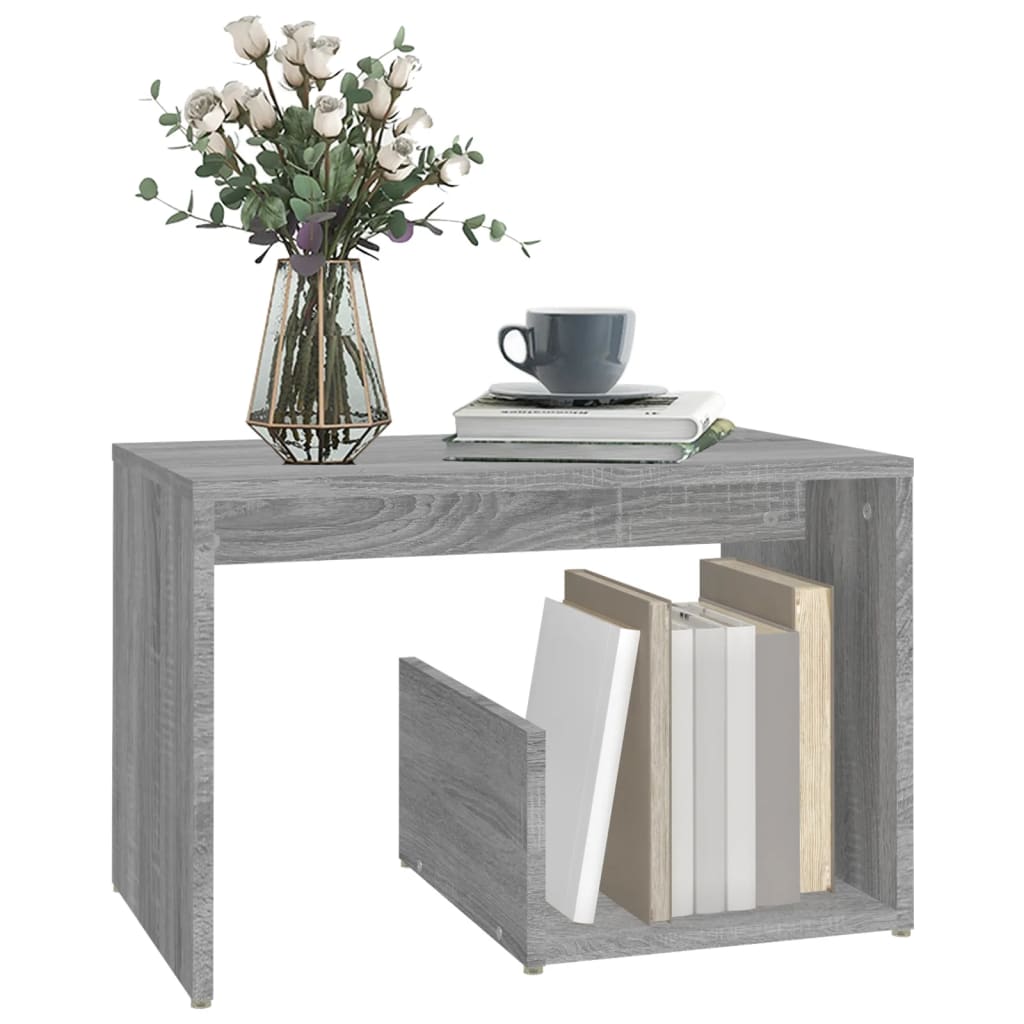 Grey Sonoma Side Table - 59x36x38 cm Engineered Wood