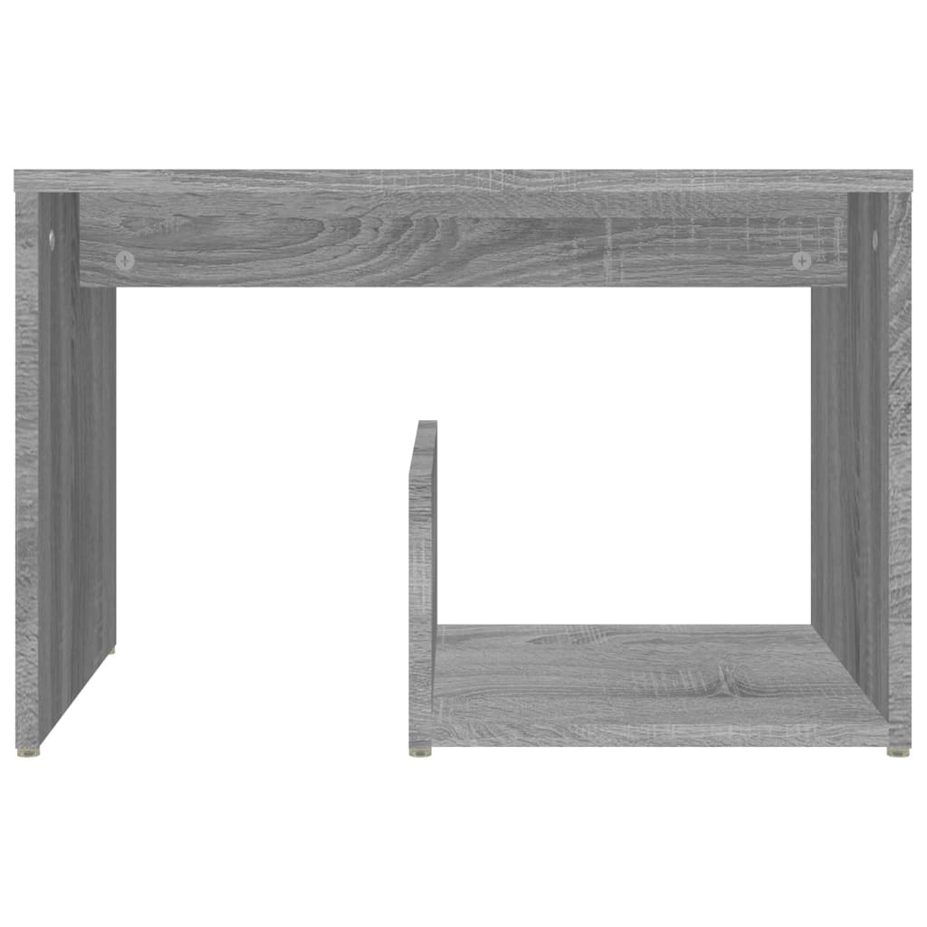 Grey Sonoma Side Table - 59x36x38 cm Engineered Wood