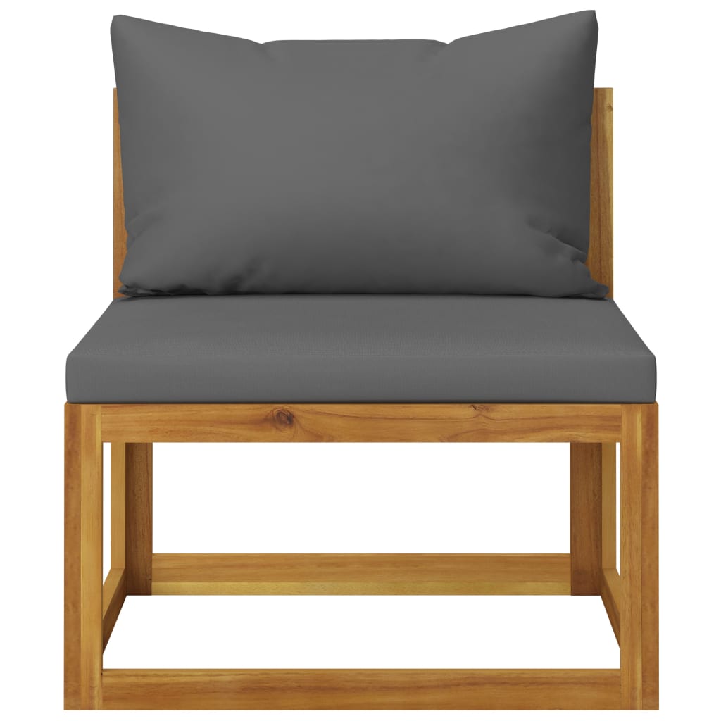 Elegant 3-Piece Acacia Wood Garden Lounge Set with Cushions