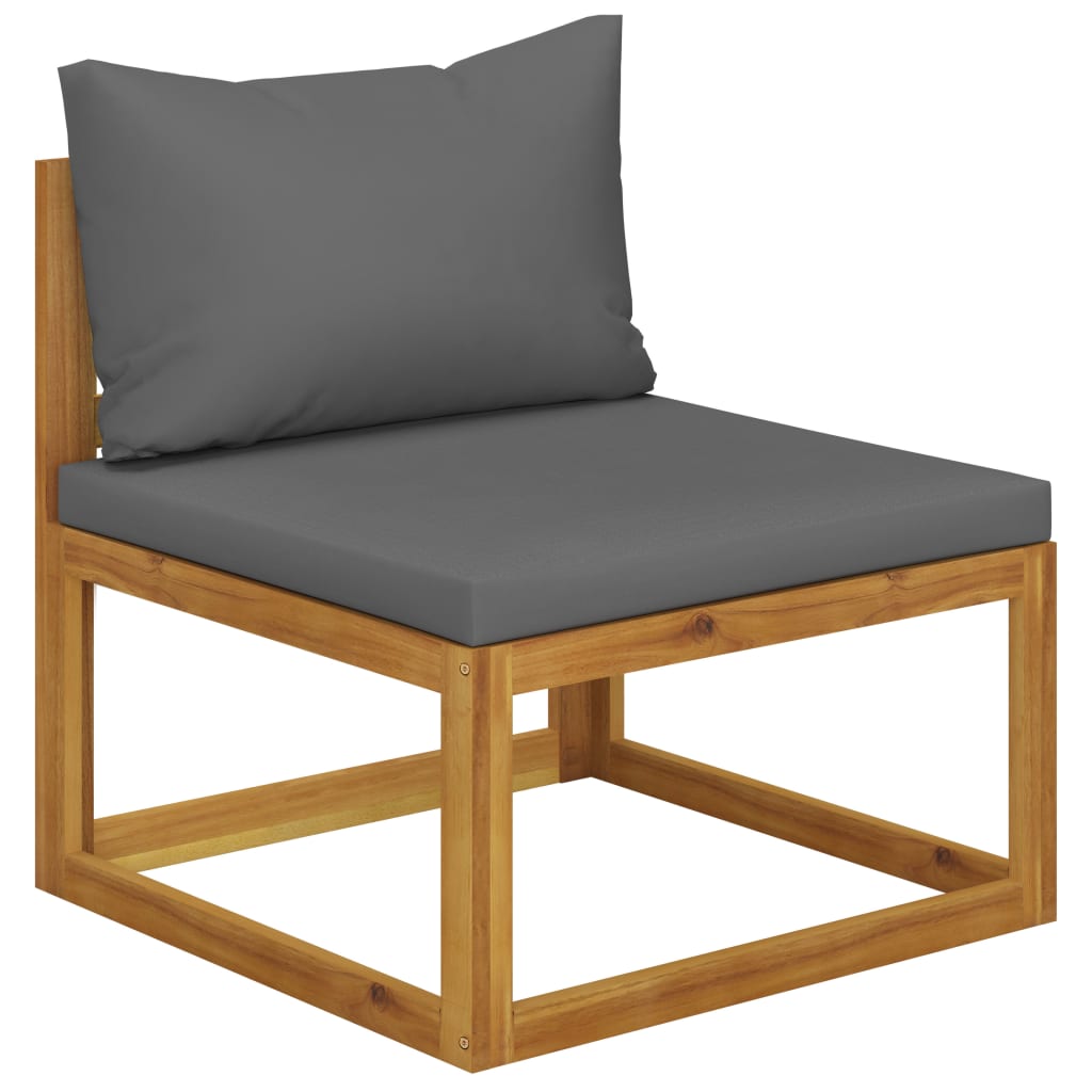 Elegant 3-Piece Acacia Wood Garden Lounge Set with Cushions