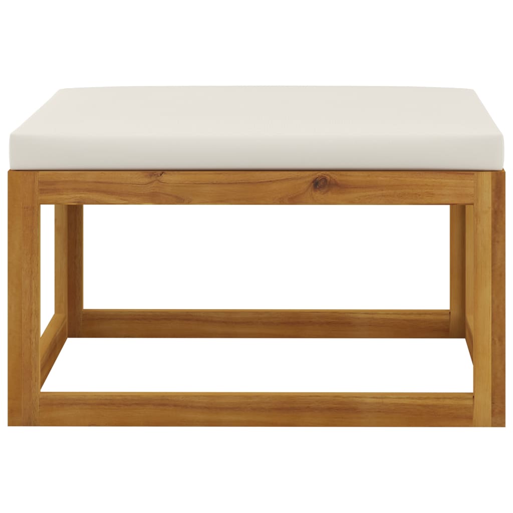 Solid Acacia Wood 3-Piece Garden Lounge Set with Cushions
