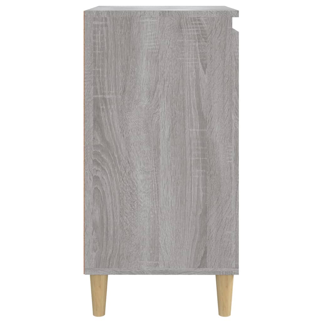 Grey Sonoma Engineered Wood Bedside Cabinets, 2 Pcs, 40x35x70 cm