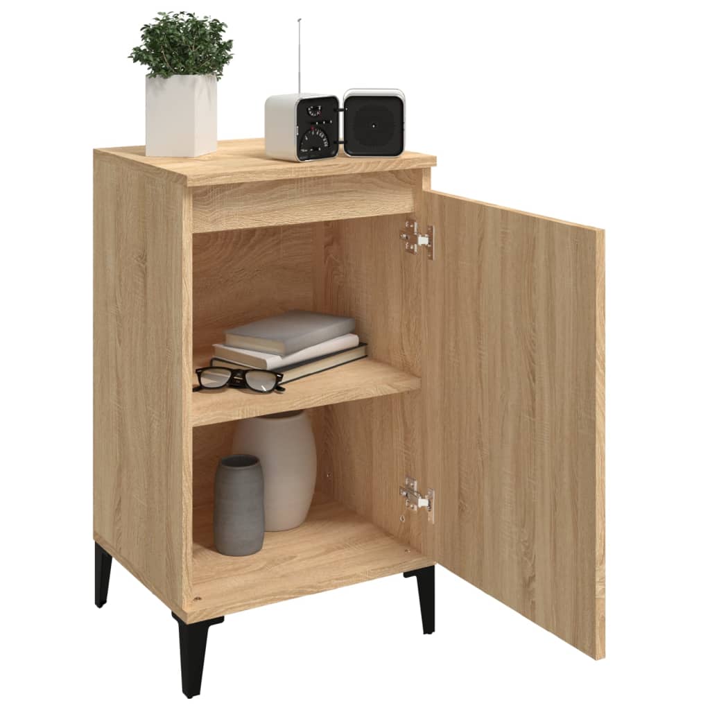 Sonoma Oak Bedside Cabinets Set, 40x35x70 cm, Engineered Wood
