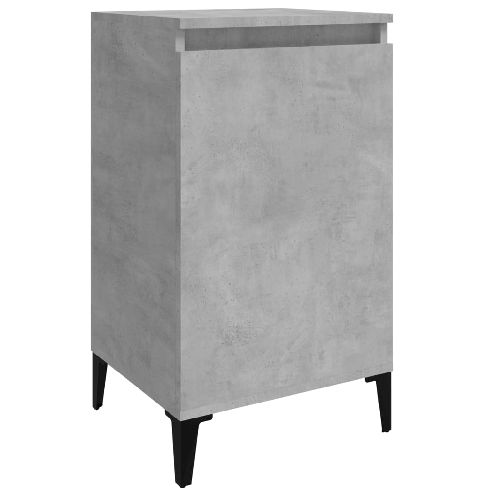 Concrete Grey Bedside Cabinets 2 pcs - Engineered Wood 40x35x70 cm