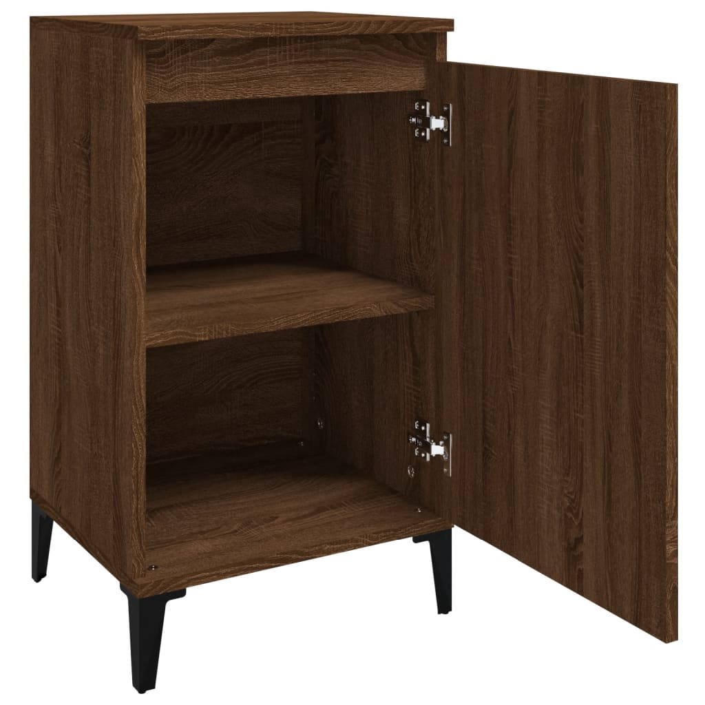 Brown Oak Bedside Cabinets 2 pcs, 40x35x70 cm, Engineered Wood