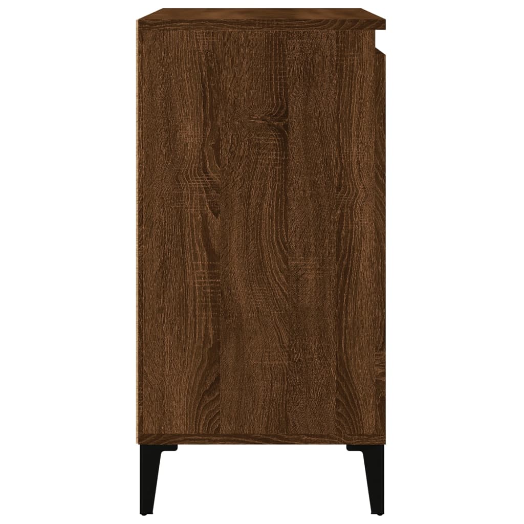 Brown Oak Bedside Cabinets 2 pcs, 40x35x70 cm, Engineered Wood