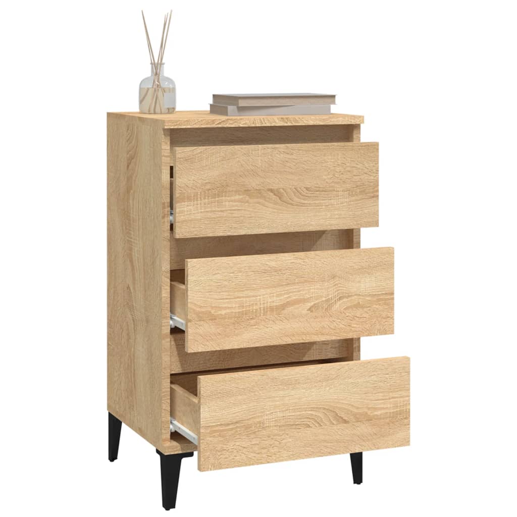 Bedside Cabinet in Sonoma Oak - 40x35x70 cm Engineered Wood