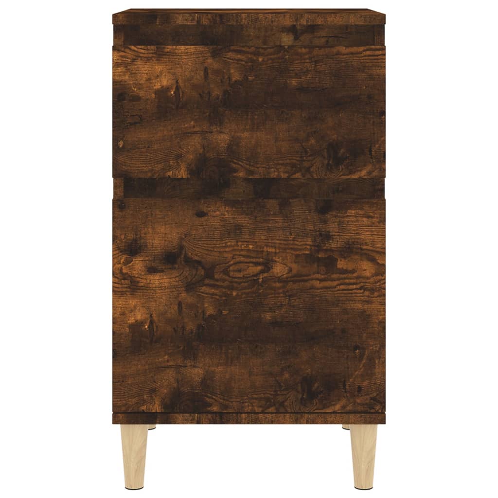 Smoked Oak Bedside Cabinet - 40x35x70 cm Modern Design