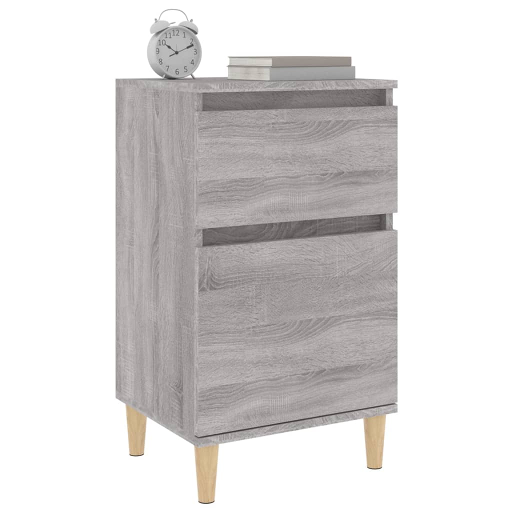 Grey Sonoma Bedside Cabinet - 40x35x70 cm | Stylish & Functional