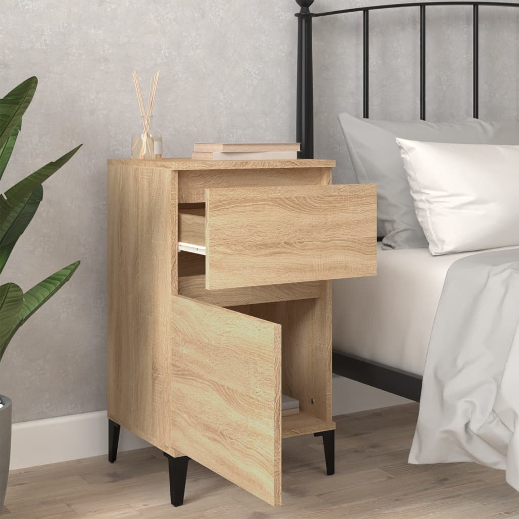 Sonoma Oak Bedside Cabinets 2 pcs - 40x35x70 cm Elegant Storage