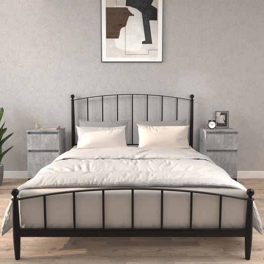 Concrete Grey Bedside Cabinets Set of 2 - 40x35x70 cm