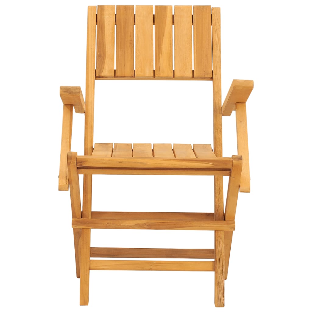 Set of 2 Teak Wood Folding Garden Chairs 55x61x90 cm - Durable & Stylish