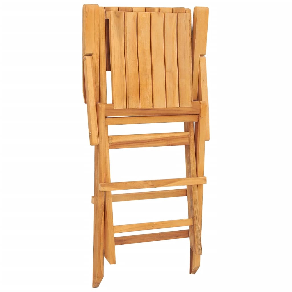 Set of 2 Teak Wood Folding Garden Chairs 55x61x90 cm - Durable & Stylish