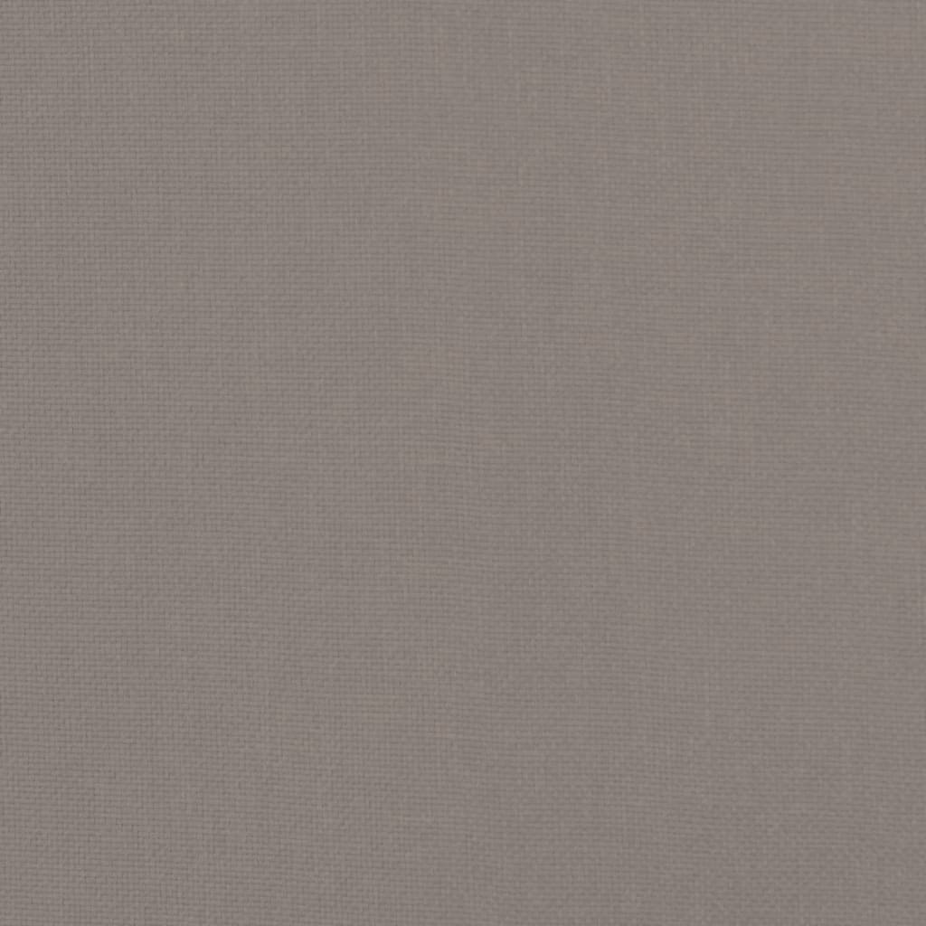 Footstool Taupe 51x41x40 cm Fabric