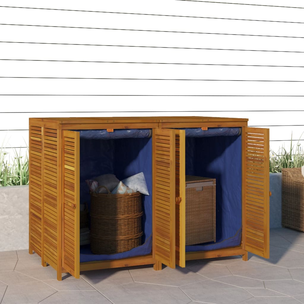 Acacia Wood Garden Storage Box 140x87x104 cm - Durable & Stylish