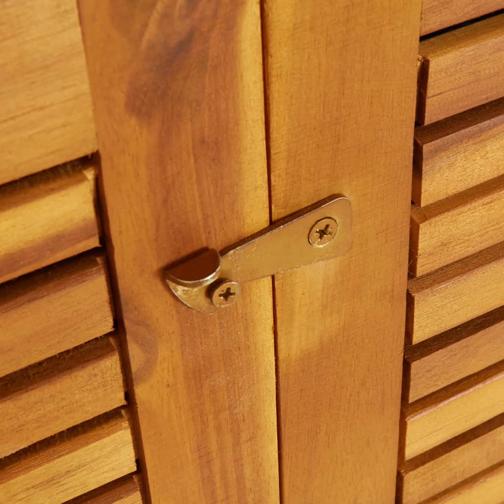 Solid Acacia Wood Garden Storage Box, 210x87x104 cm