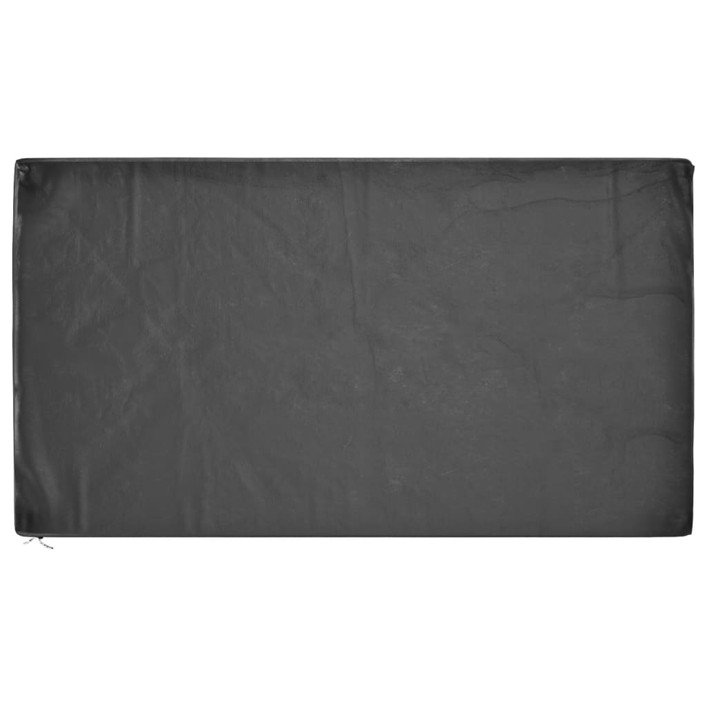 Waterproof Black Garden Furniture Covers Set, 8 Eyelets, 125x70x35 cm