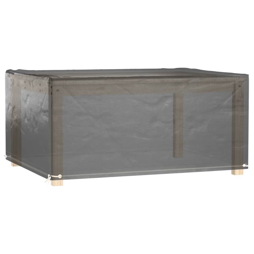 Waterproof 2-Piece Garden Furniture Covers - Gray, 160x120x75 cm