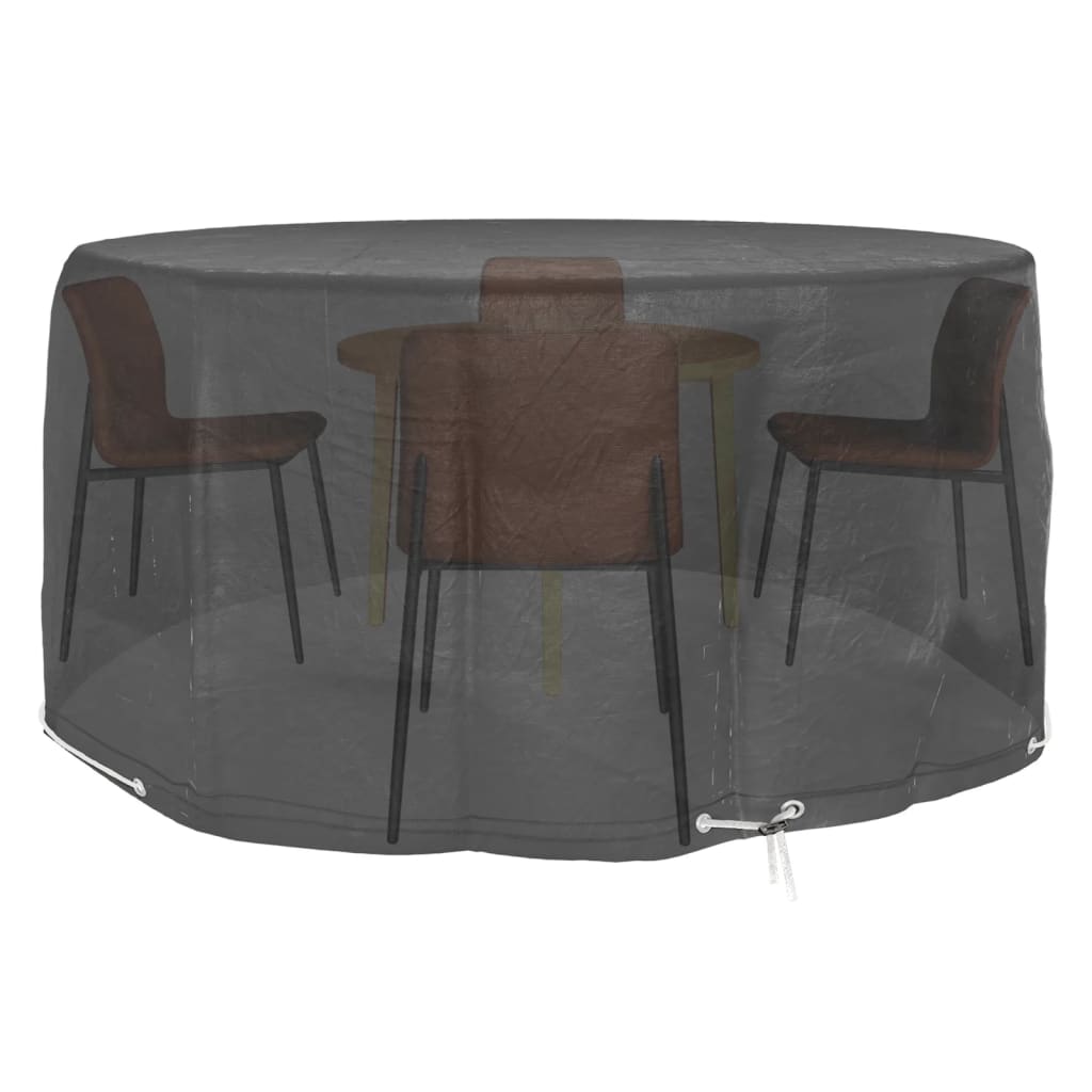 Waterproof Garden Furniture Covers Set - 2pcs, Ø230x90cm, Black