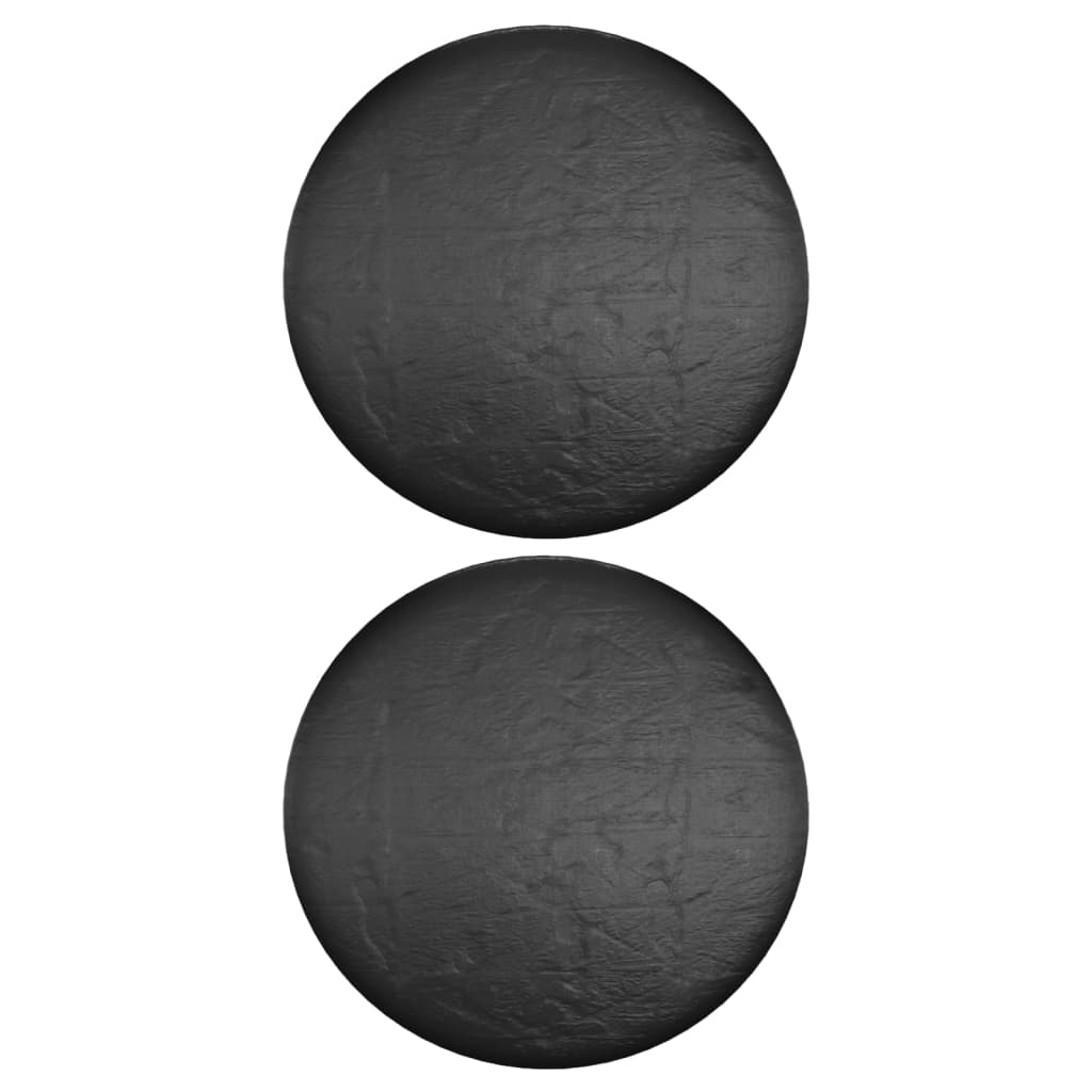 Waterproof Garden Furniture Covers Set - 2pcs, Ø230x90cm, Black