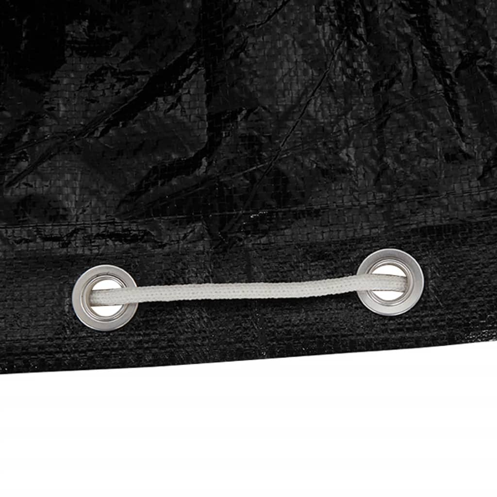 Waterproof Garden Furniture Covers Set - 2pcs, Ø230x90cm, Black