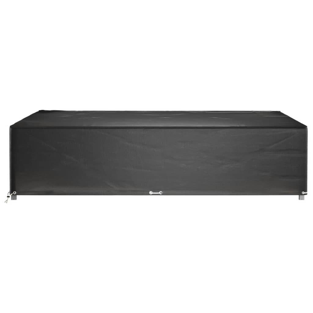 Waterproof Black Garden Furniture Covers 2pcs, 16 Eyelets, 240cm Sq.