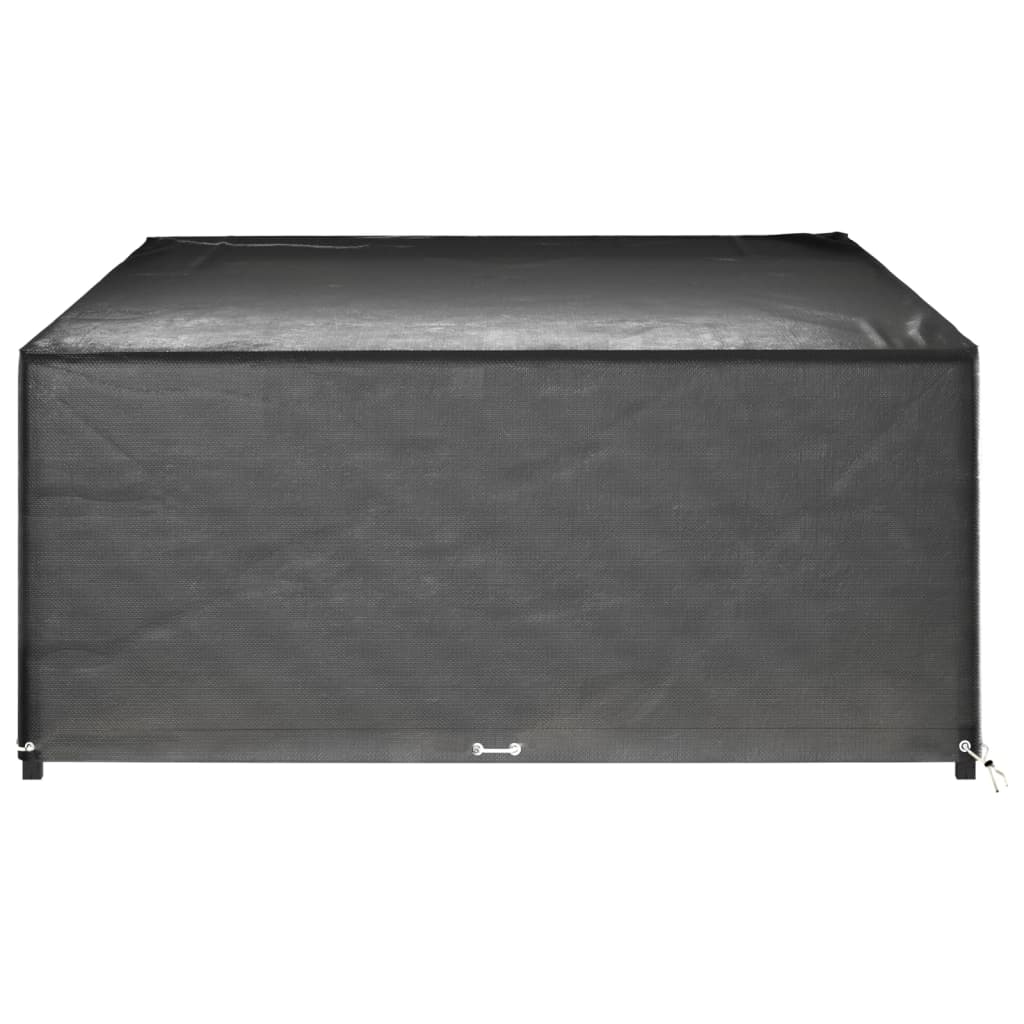 Durable Green Garden Furniture Covers 2pcs, 16 Eyelets, Large Rectangular